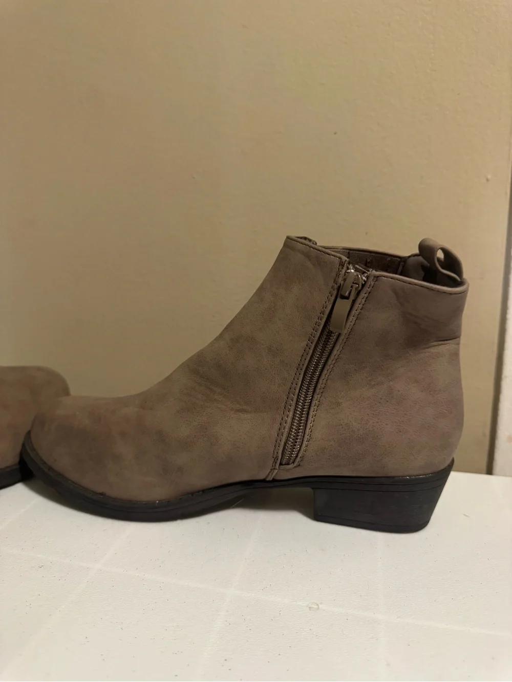 Streetwear Society Taupe Ankle Boots